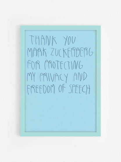 Thank You  Mark Zuckerberg... For Protecting My