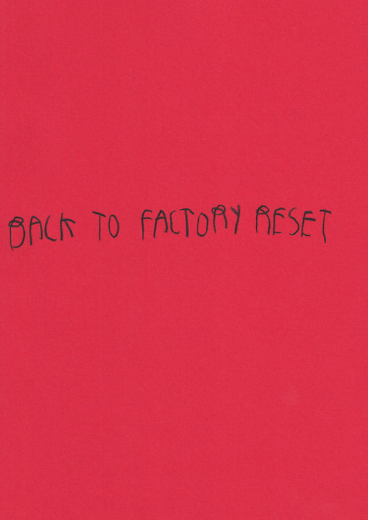 Back To Factory Reset