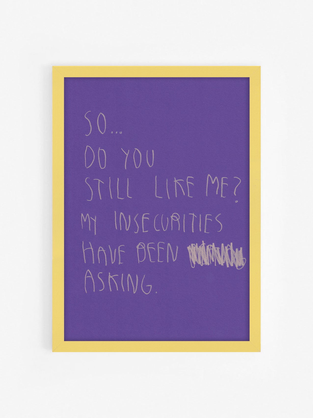 So Do You Still Like Me? My Insecurities Have