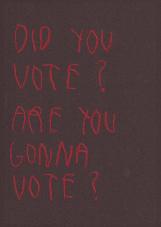 Did You Vote? Are You Gonna Vote?