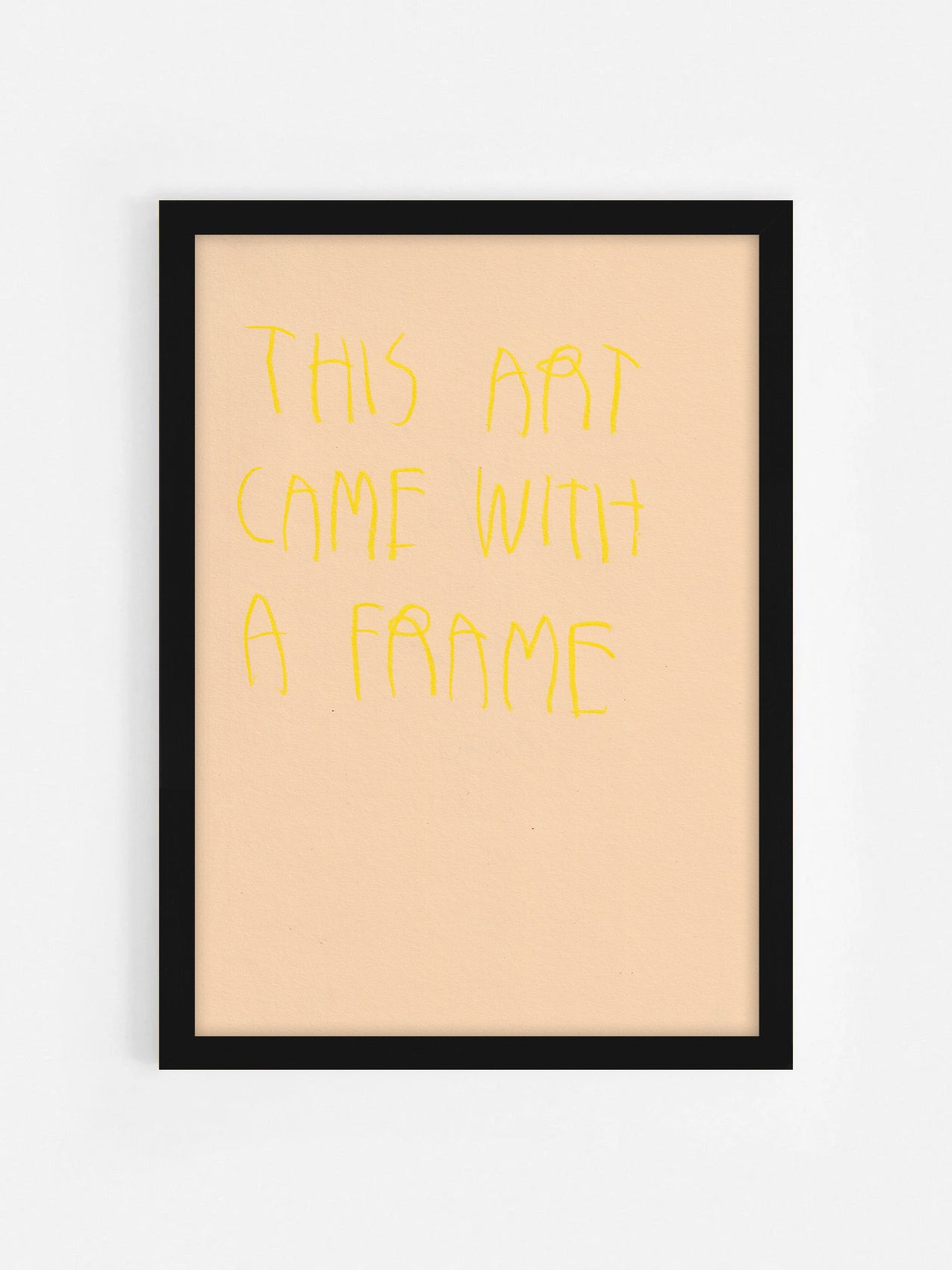 This Art Came With A Frame