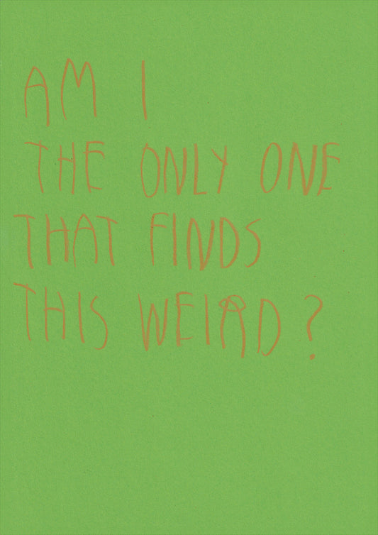 Am I The Only One That Finds This Weird?