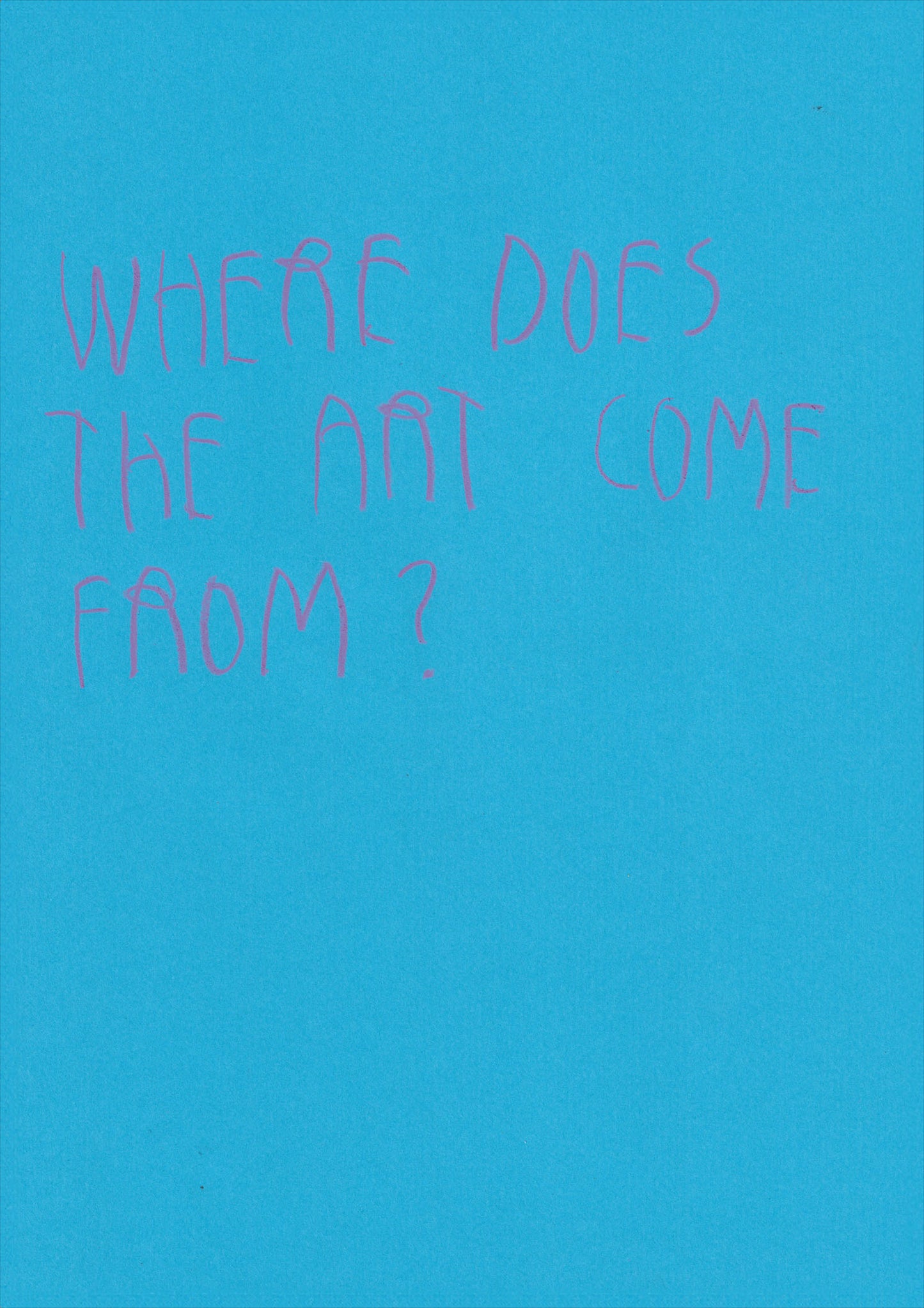 Where Does The Art Come From?
