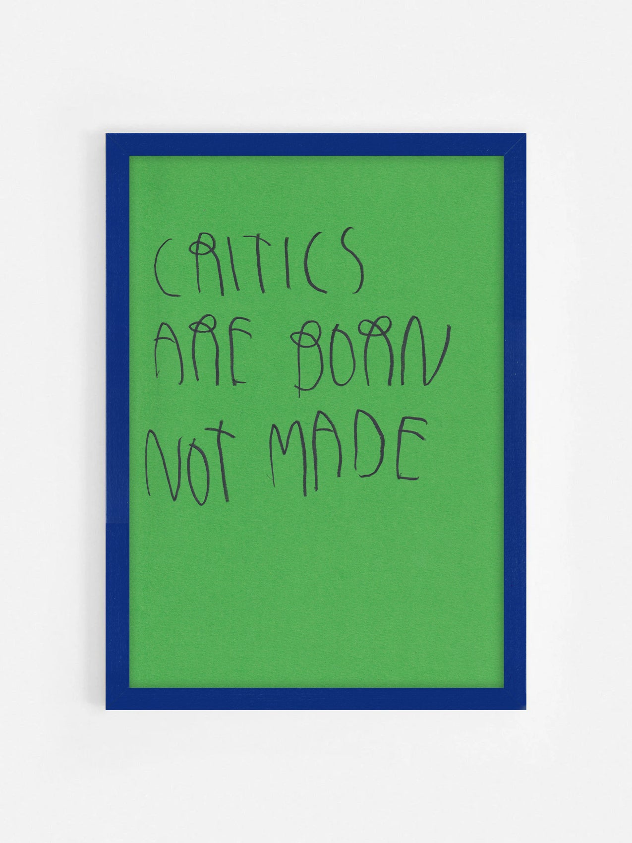 Critics Are Born, Not Made