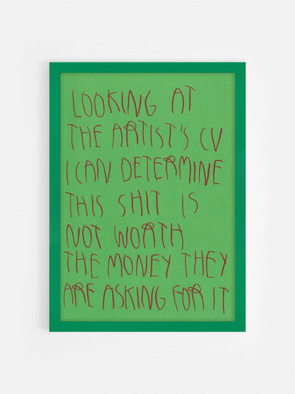 Looking At The Artist’s Cv I Can Determine This