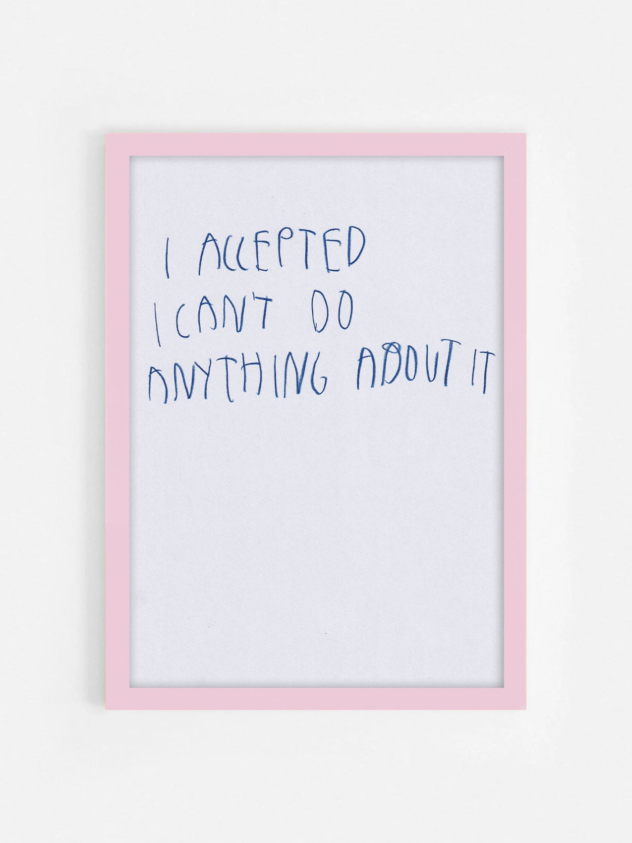 I Accepted I Can’t Do Anything About It