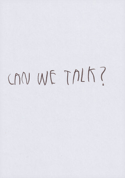 Can We Talk?