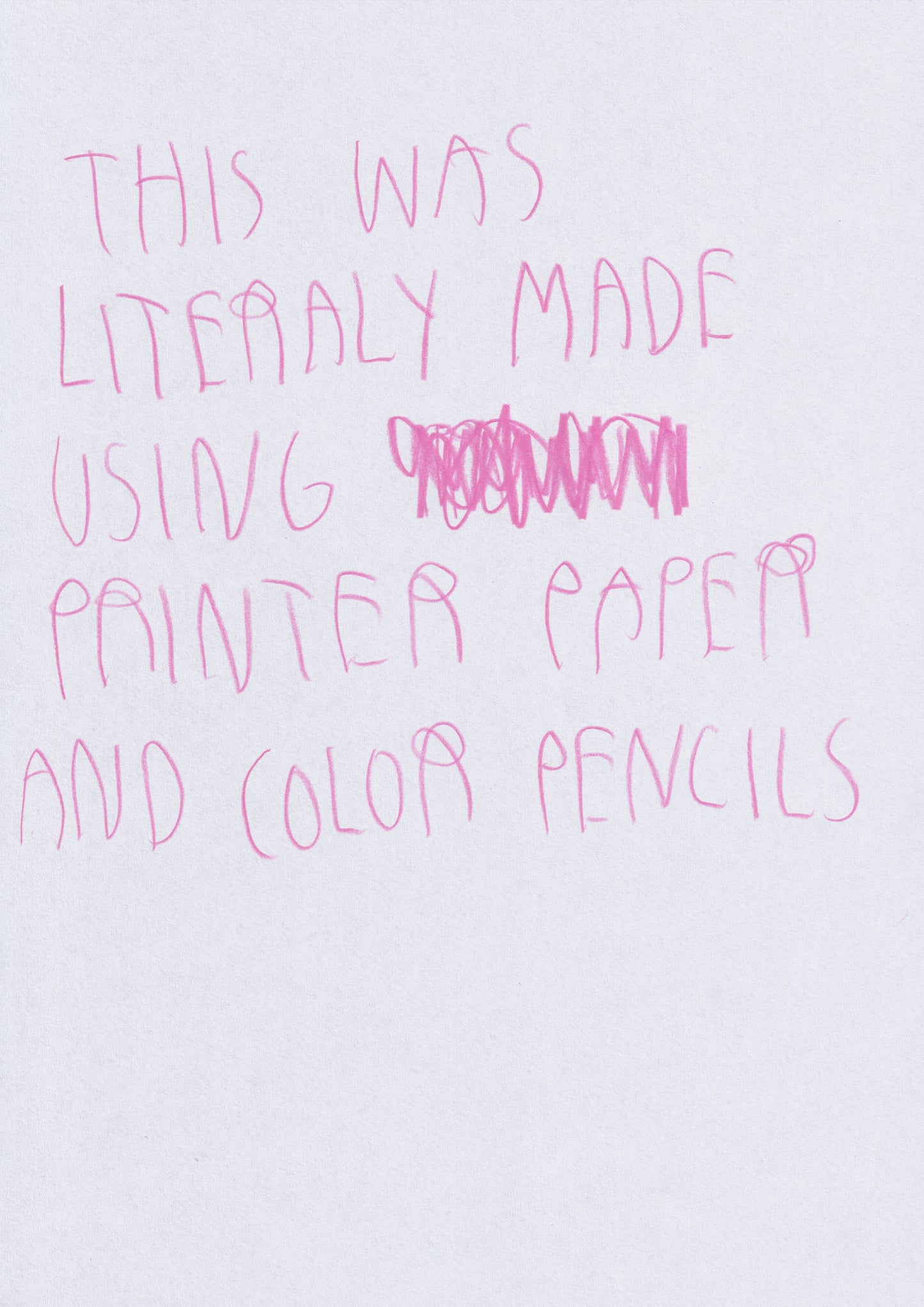 This Was Literally Made Using Printer Paper And