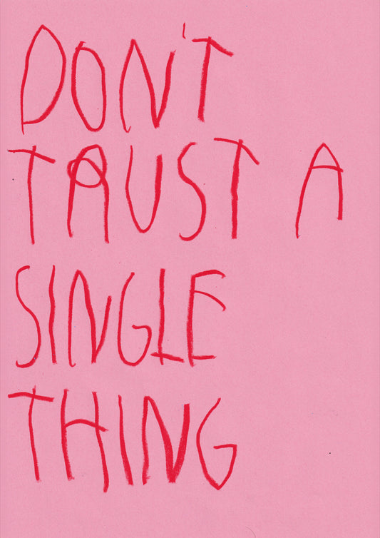 Don’t Trust A Single Thing