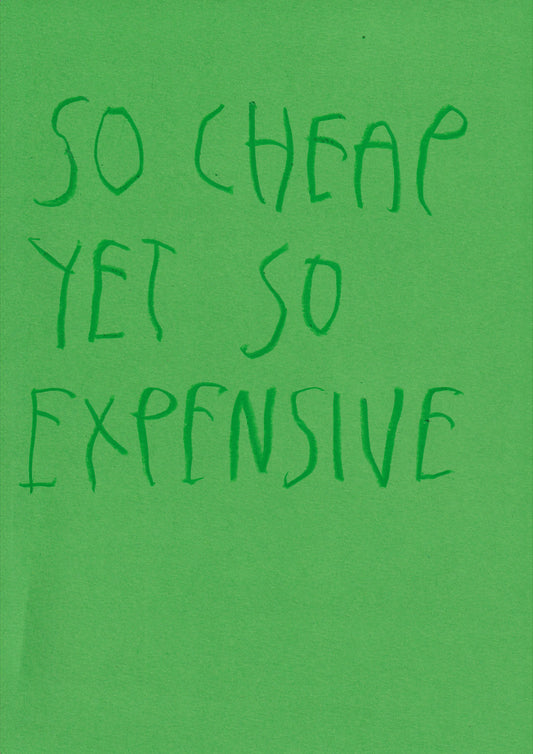 So Cheap Yet So Expensive