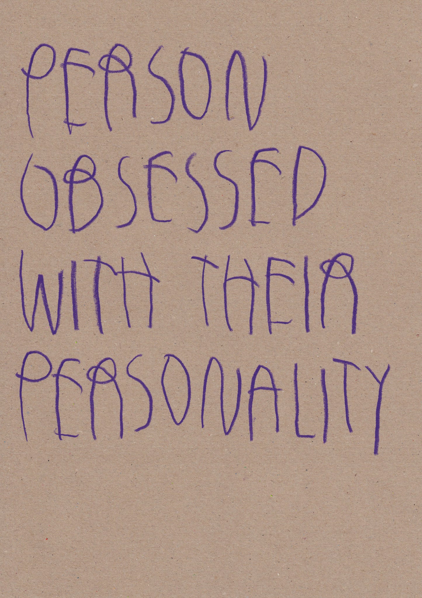 Person Obsessed With Their Personality