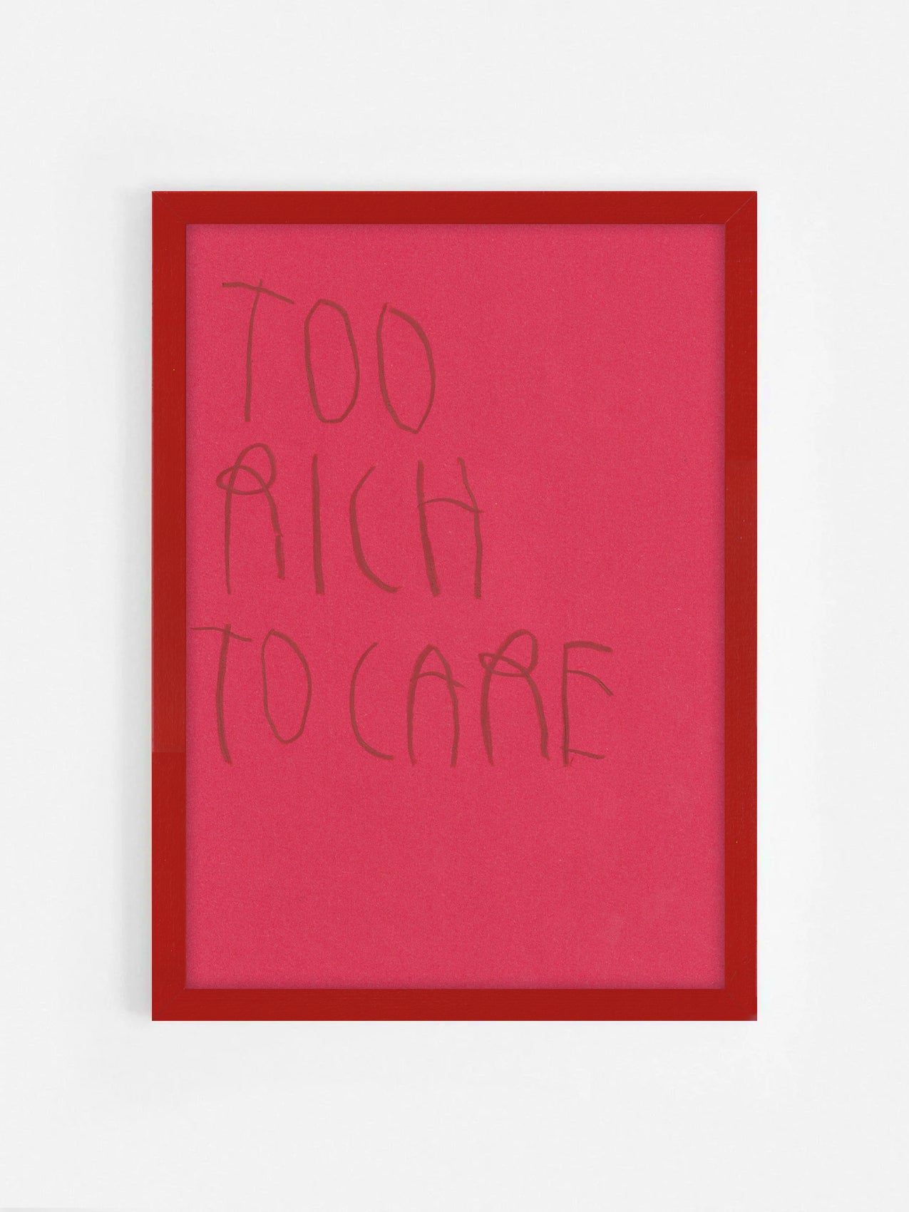 Too Rich To Care